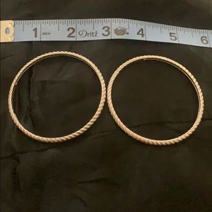 JUDITH RIPKA 925 CABLE BANGLE BRACELET